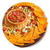 Doritos Crust with Salsa Lava Dipping C