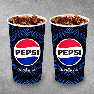 Pepsi Zero Sugar 16oz 2 cups